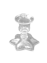 12 star shape bottom Clear Plastic Acrylic Candle Holders For Taper Candles